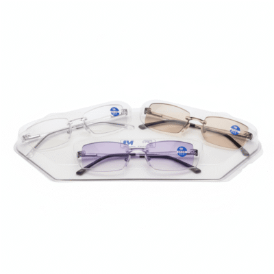 Clarity Blue Glasses (Pack of three)